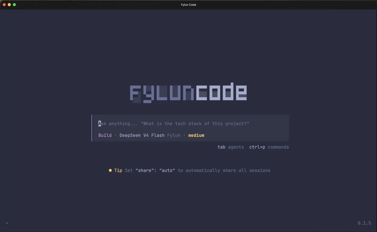 Fylun Code editor interface